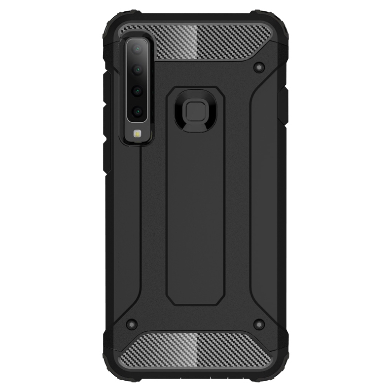 Black Military Defender Shockproof Case Samsung Galaxy A9 2018